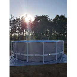 Intex baseino prizmė 457x122cm siurblys