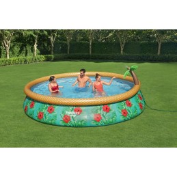 Laiendusbassein dušiga lastele troopiline 457x84cm 15ft bestway