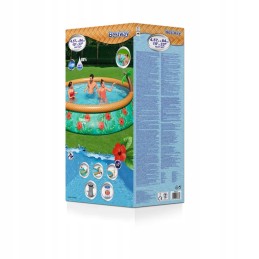 Children's tropical 457x84cm 15ft bestway pool with shower