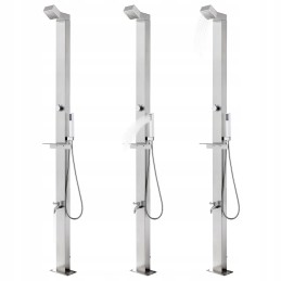 Vidaxl Garden Shower 220 cm Stainless Steel