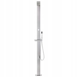 Vidaxl dārza duša 220 cm nerūsējošais tērauds