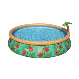 Children's tropical 457x84cm 15ft bestway pool with shower