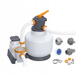 Bestway efektyvus smėlio siurblys baseinui, žarnų jungtys 11355 lh 58486