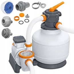 Bestway efektyvus smėlio siurblys baseinui, žarnų jungtys 11355 lh 58486