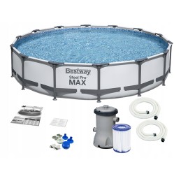 Plieninis sodo baseinas 427 x 84 cm rinkinys 9in1 bestway 56595