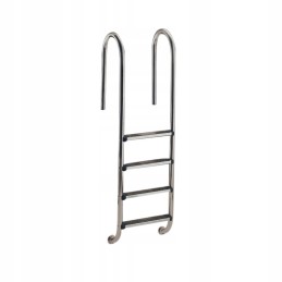 Nerūdijančio plieno baseino kopėčios, 4 laipteliai