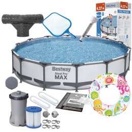 Plieninis sodo baseinas 427 x 84 cm rinkinys 9in1 bestway 56595