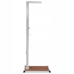Garden shower with wpc base stainless steel