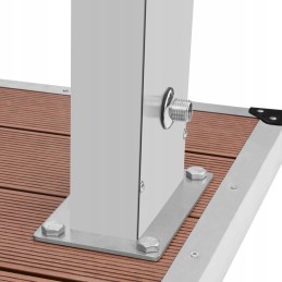 Garden shower with wpc base stainless steel