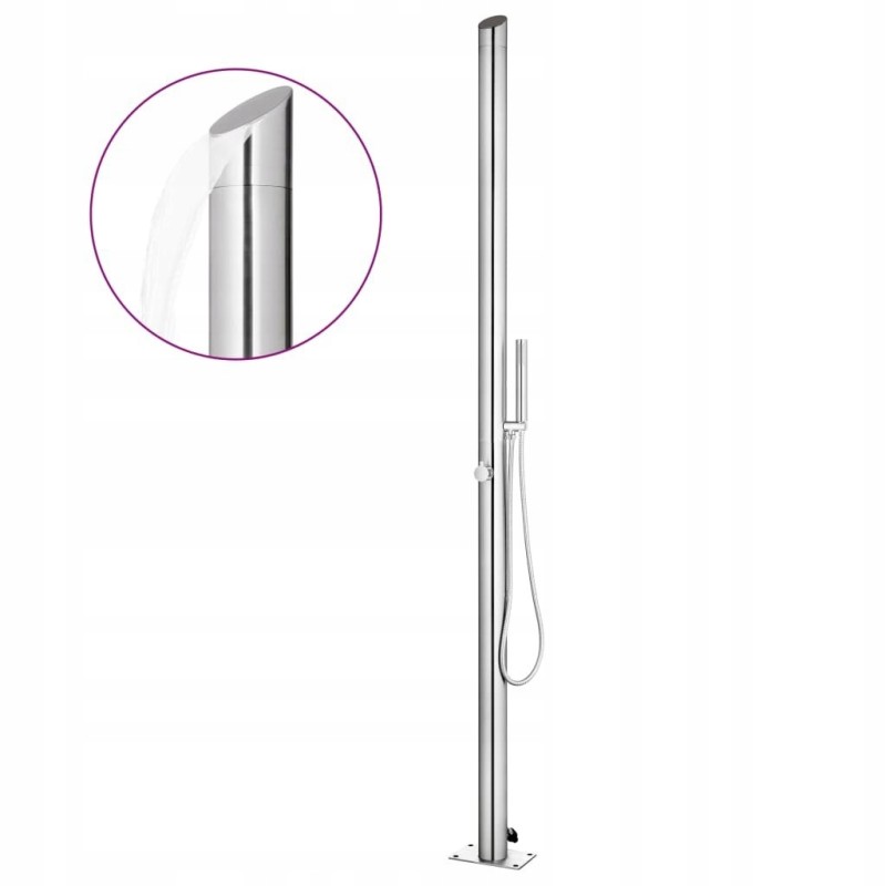 Lumarko garden shower 220 cm stainless steel