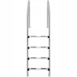 Baseina kāpnes no nerūsējošā tērauda, 4 pakāpieni, 1820 mm