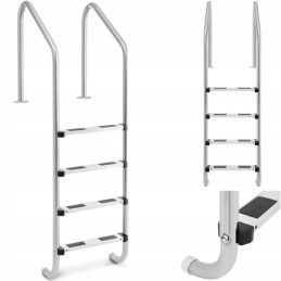 Stainless steel pool ladder 4 steps 1820 mm