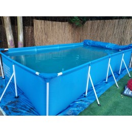 Plieninis sodo baseinas 400 x 211 x 81 cm 15in1 bestway 56405