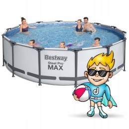 Plieninis sodo baseinas 427 x 107 cm 11in1 bestway 56950