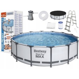 Plieninis sodo baseinas 427 x 107 cm 11in1 bestway 56950