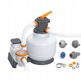 Bestway efektyvus smėlio siurblys baseinui, žarnų jungtys 11355 lh 58486