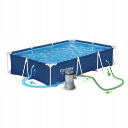 Plieninis sodo baseinas 300 x 201 x 66 cm 16in1 bestway 56404n