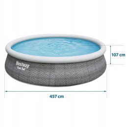 Paplašināmais dārza baseins 457 x 107 cm 11in1 bestway