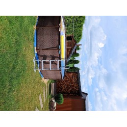 Plieninis pro max rėmo baseinas 366x100 rudas 12 pėdų