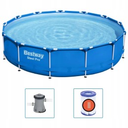 Bestway tērauda pro baseins ar rāmi 396x84 cm
