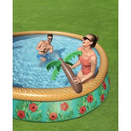 Bestway 57416 fast set expansion pool with palm tree and filter pump 4 57m x
