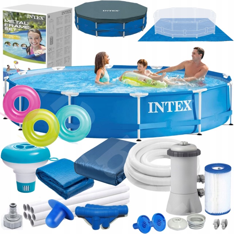 Sodo rėmo baseinas 305x76 komplektas 18in1 xxxl rėmų šeima