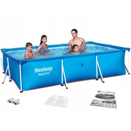 Bestway stačiakampio rėmo baseinas 300 x 201 cm