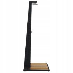 Polyrattan and wpc garden shower