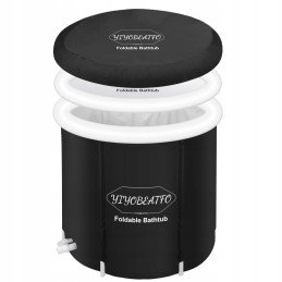 Baseinas maudynėms namuose, sulankstoma statinė 320 l žiemos maudynėms, 75 x 75