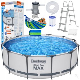 Bestawy 366x100cm frame garden pool set