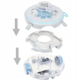 Wireless pool robot 31x17 5 cm blue gray