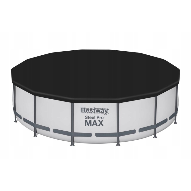 Steel Pro max rāmja baseina 427x107 pelēks 14 pēdas bestway 5in1 piederumi