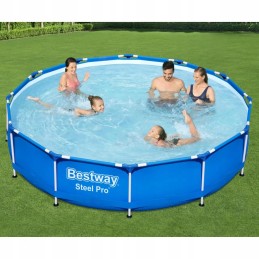 Bestway tērauda pro baseins ar rāmi 366x76 cm