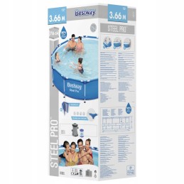 Bestway tērauda pro baseins ar rāmi 366x76 cm