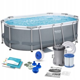 Plieninis sodo baseinas 305 x 200 x 84 cm 10in1 bestway 5614a