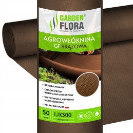 Agrotekstilė piktžolėms gf 1,1x300m ruda nuo piktžolių agrotekstilė 50g