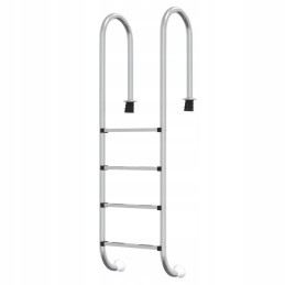 Vidaxl peldbaseina kāpnes 54x38x184 5 cm 304 nerūsējošais tērauds