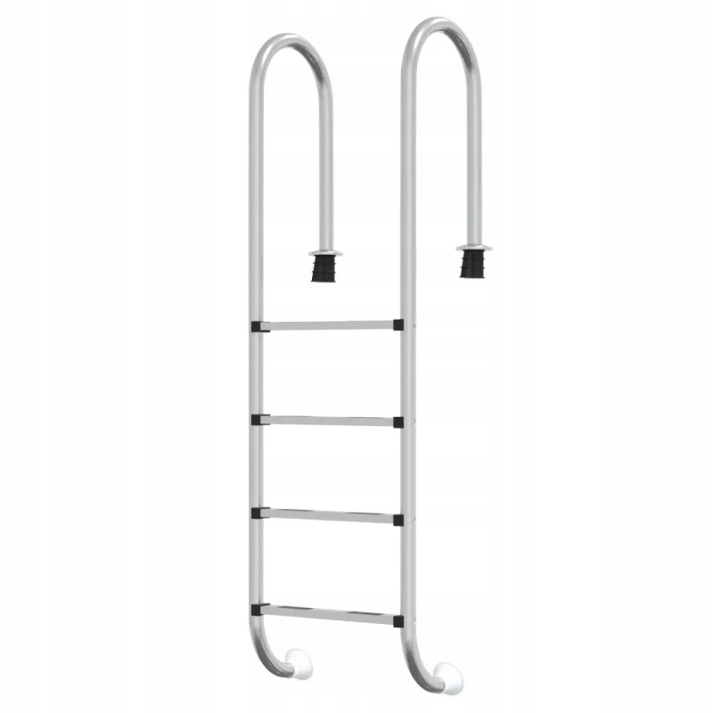 Vidaxl peldbaseina kāpnes 54x38x184 5 cm 304 nerūsējošais tērauds