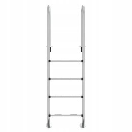 Vidaxl peldbaseina kāpnes 54x38x184 5 cm 304 nerūsējošais tērauds