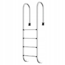 Vidaxl peldbaseina kāpnes 54x38x184 5 cm 304 nerūsējošais tērauds