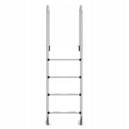 Vidaxl peldbaseina kāpnes 54x38x184 5 cm 304 nerūsējošais tērauds