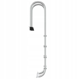 Vidaxl peldbaseina kāpnes 54x38x184 5 cm 304 nerūsējošais tērauds