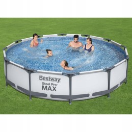 Plieninis pro max baseinas 366 x 76 cm