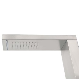 Garden shower with wpc base stainless steel