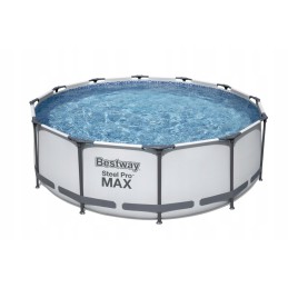 Steel Pro max rāmja baseins 366x100 pelēks 12 pēdas b