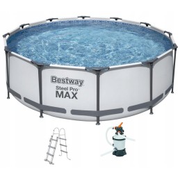 Steel Pro max rāmja baseins 366x100 pelēks 12 pēdas b