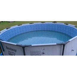 Plieninis pro max rėmo baseinas 366x100 pilkas 12 pėdų b