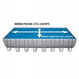 Intex 29030 saulės tentas baseinams 960x466 cm