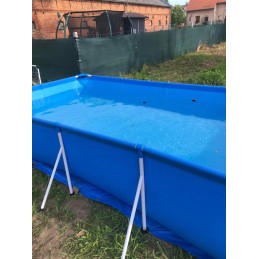 Plieninis sodo baseinas 400 x 211 x 81 cm 15in1 bestway 56405