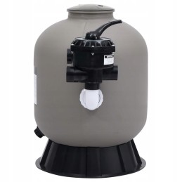 Sand pool filter side mount 6 way valve gray